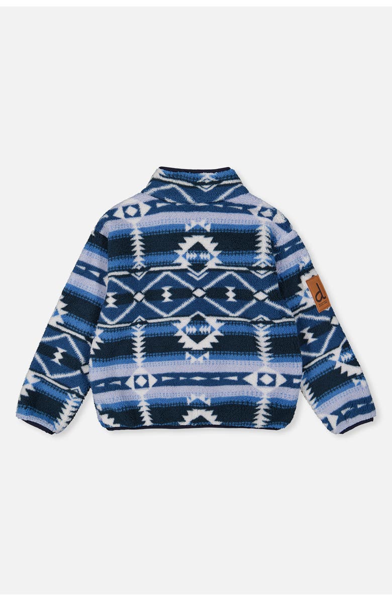 Deux par Deux Mid-Season Plush Half Zip Kangaroo Pocket Pullover Jacket, Alternate, color,
