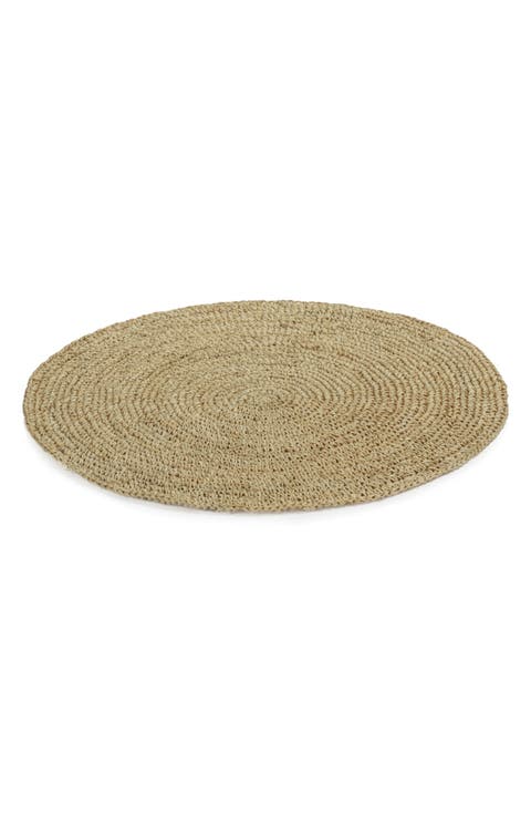 Crochet Raffia Round Placemat