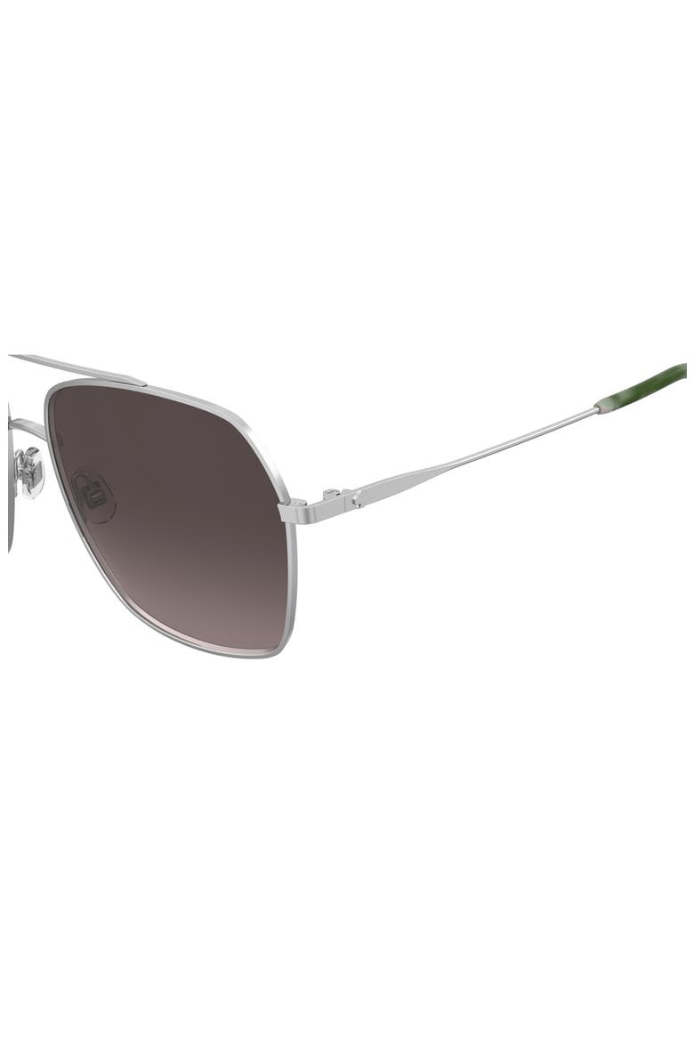 adley 59mm gradient square sunglasses, Alternate, color, PALLADIUM/ PINK