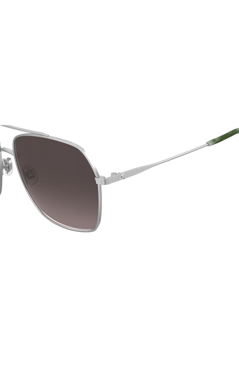 Kate Spade New York adley 59mm gradient square sunglasses, Alternate, color, Palladium/ Pink