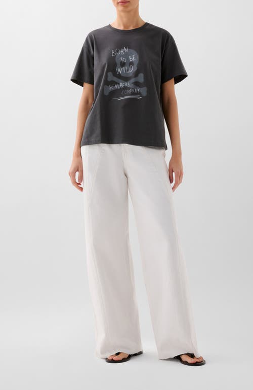 Scalpers Blurry Skull Tee In Black