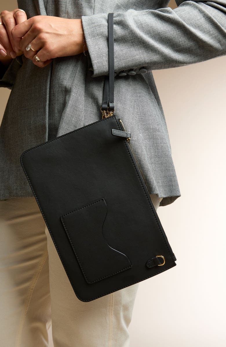 OLEADA Marina Soft Bucket Bag, Alternate, color, Onyx