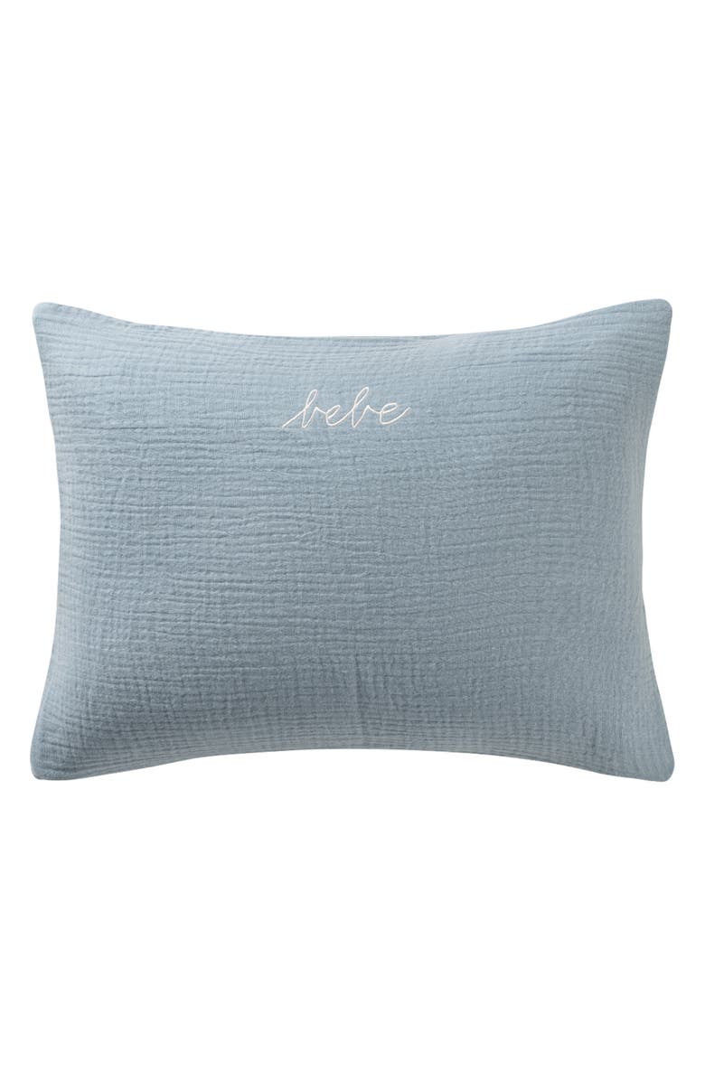 Domani Home Bebe Cotton Gauze Boudoir Sham, Main, color, Blue