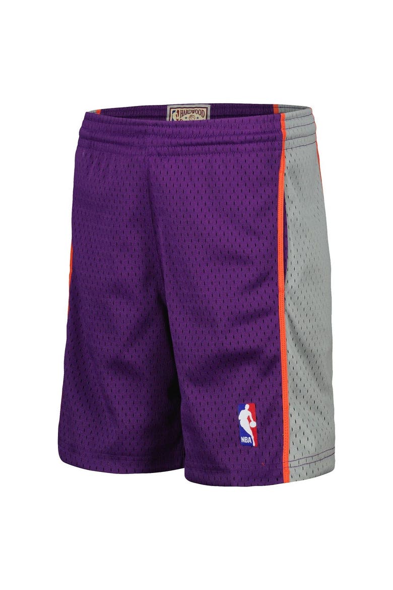 Youth Mitchell & Ness Purple Phoenix Suns Hardwood Classics Swingman Shorts, Alternate, color, Purple