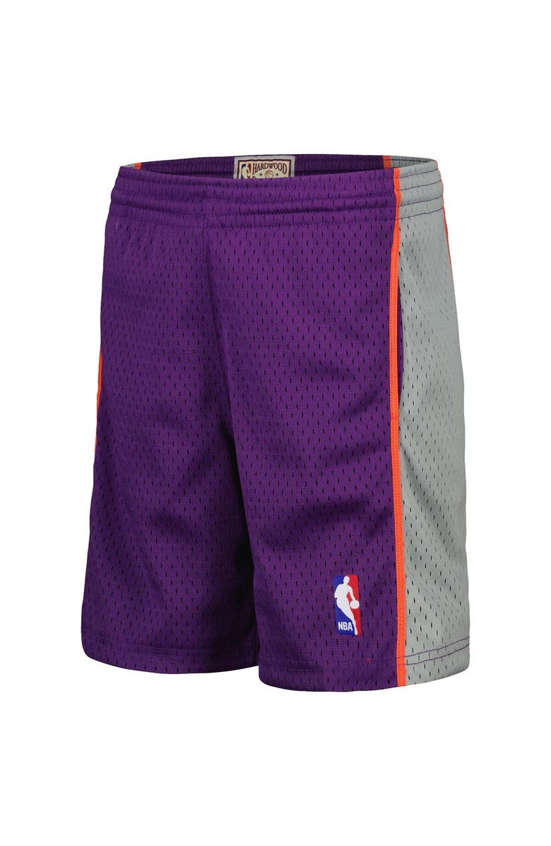 Mitchell & Ness Youth Mitchell & Ness Purple Phoenix Suns Hardwood Classics Swingman Shorts, Alternate, color, Purple