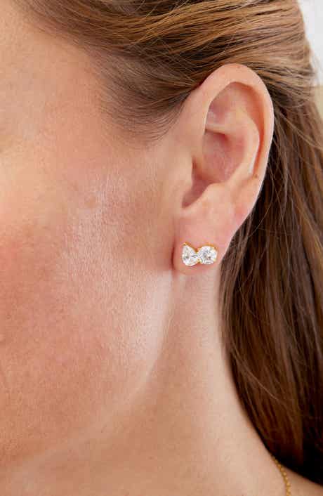 Toi et Moi Cubic Zirconia Stud Earrings