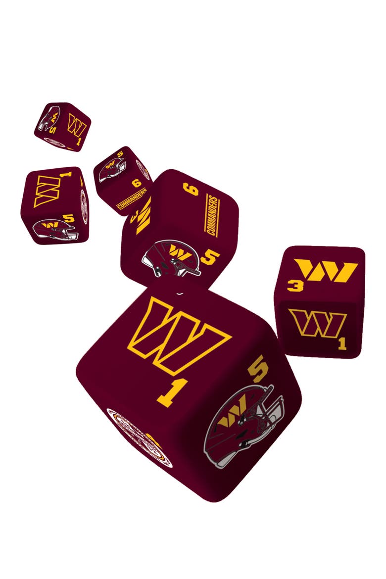 Washington Commanders Dice Set - 19mm, Alternate, color, Multicolor
