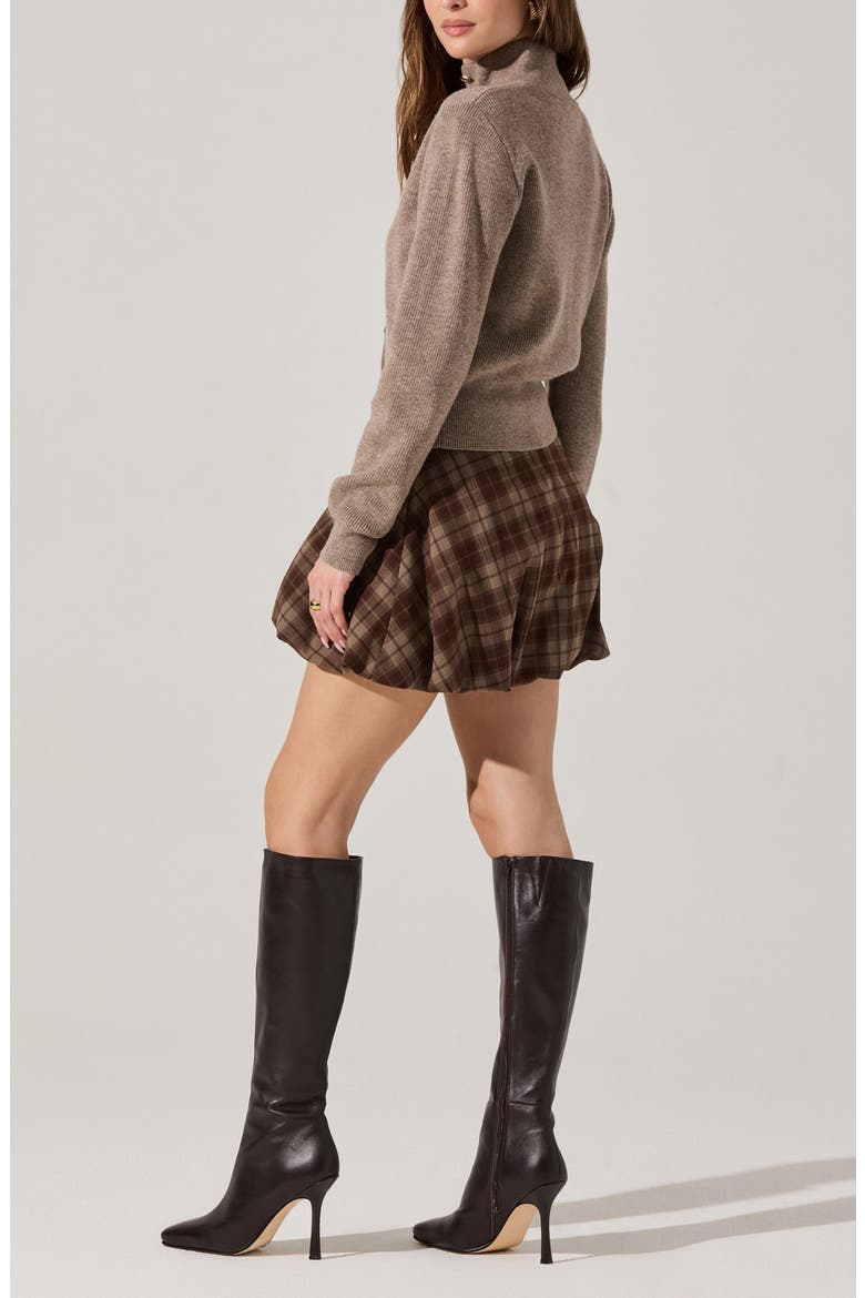 Tawni Stand Collar Cardigan, Alternate, color, TAUPE