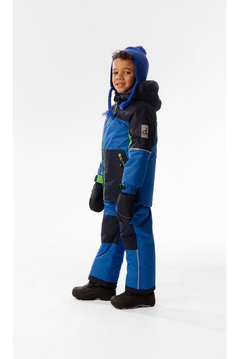 Chill Lightweight Jacket & Foot Strap Pants Two Piece Snowsuit, Alternate, color, Royal Blue and Green