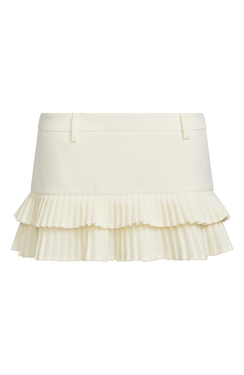 LIONESS Double Ruffle Miniskort, Alternate, color, Soft Lemon