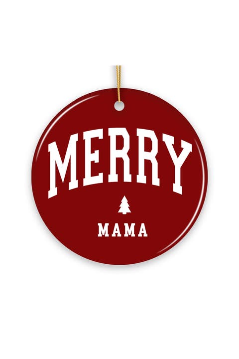 Merry Mama Varsity Tree Ornament