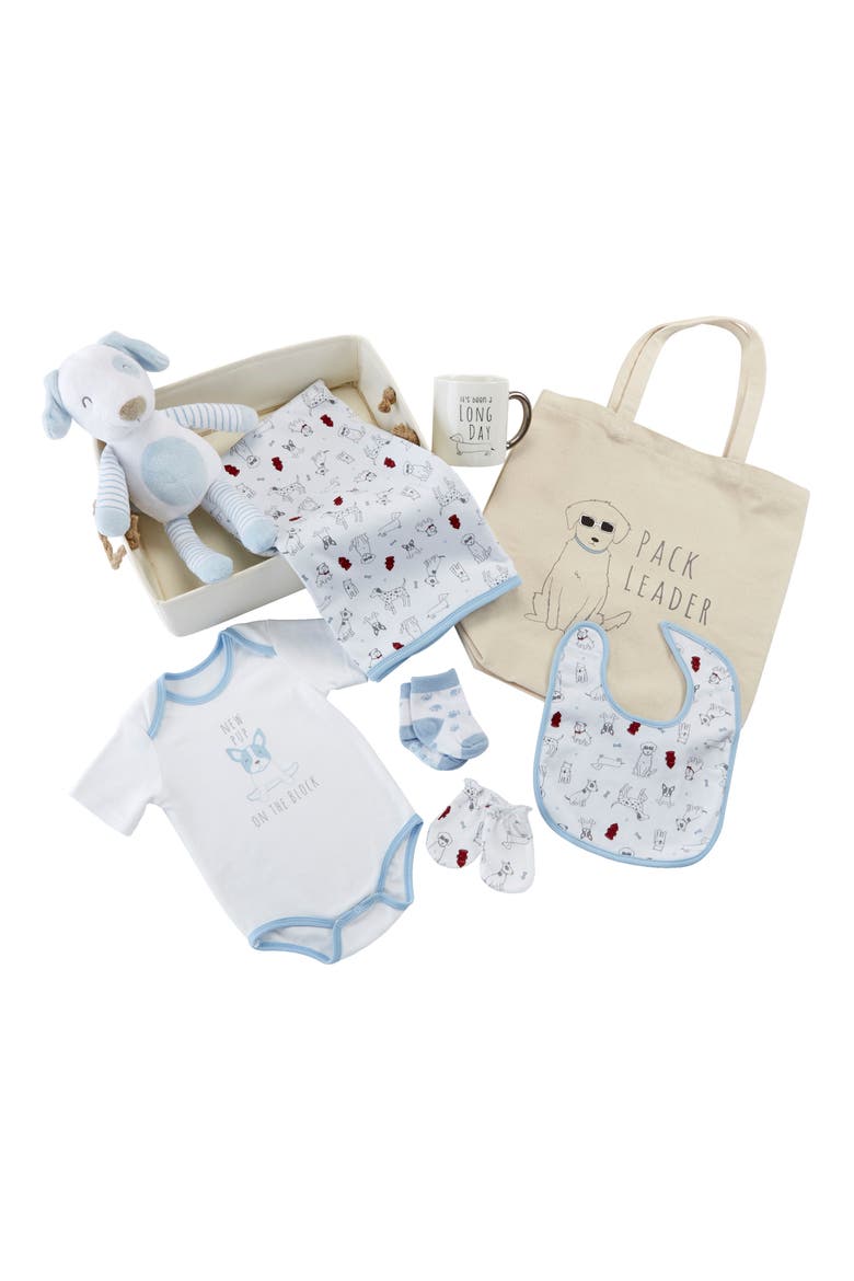 New Pup 9-Piece Baby Gift Set, Main, color, BLUE