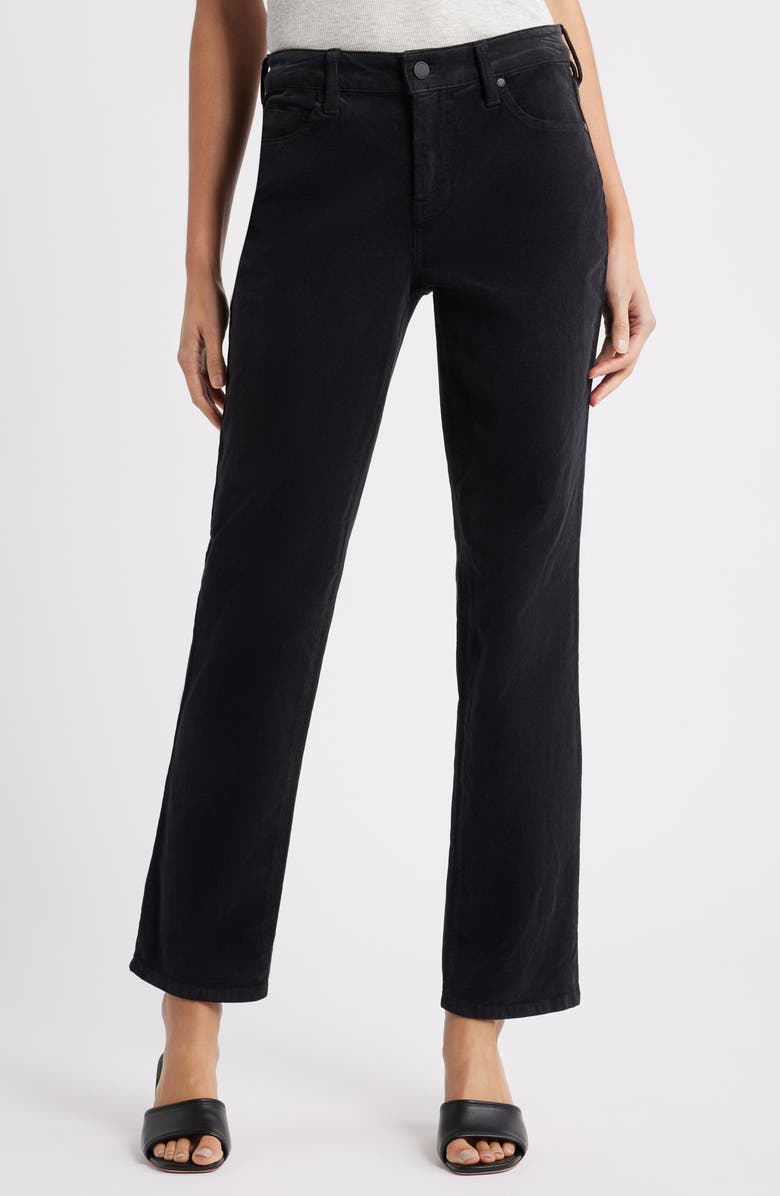 Liverpool Los Angeles Marley Corduroy Girlfriend Pants, Main, color, Charcoal Slate