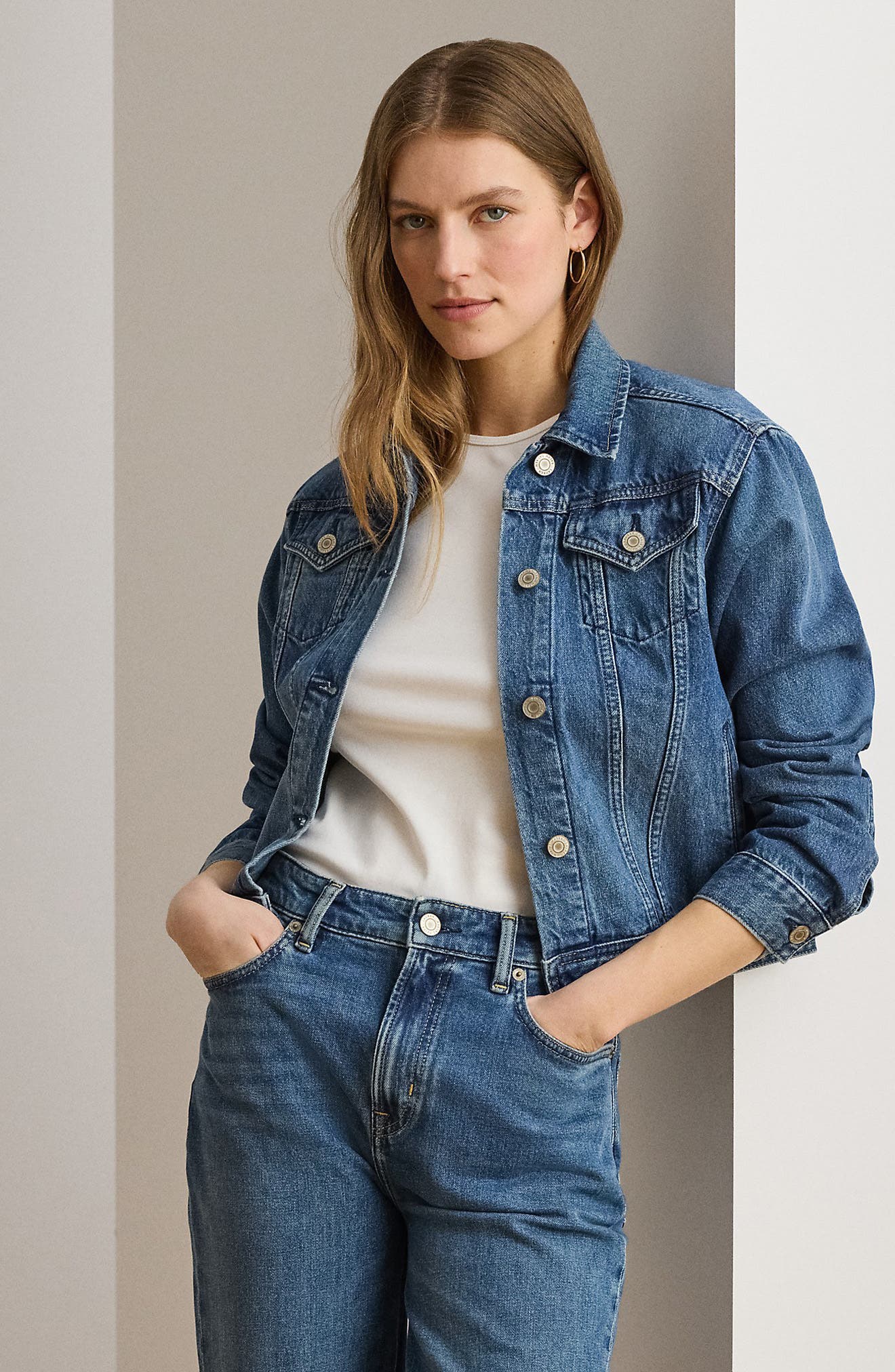 Женские Lauren Ralph Lauren Denim Trucker Jacket — фото 2