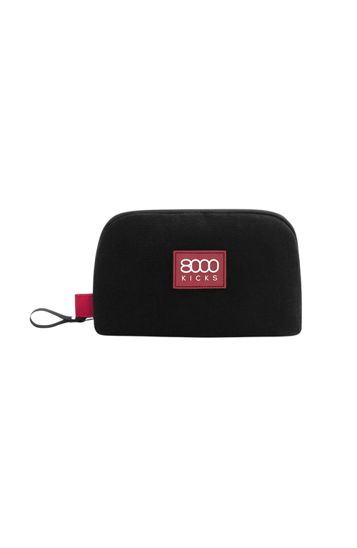 8000kicks Accessory & Tech Pouch In Black Hemp