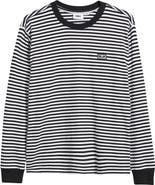 Obey Stripe Long Sleeve Cotton T-Shirt