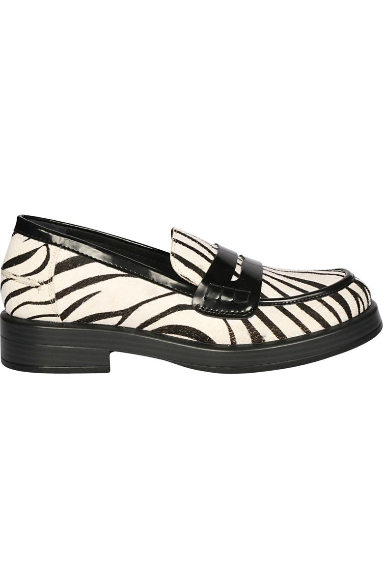 SAINT G Zuri Zebra Loafer, Alternate, color, Black/ White
