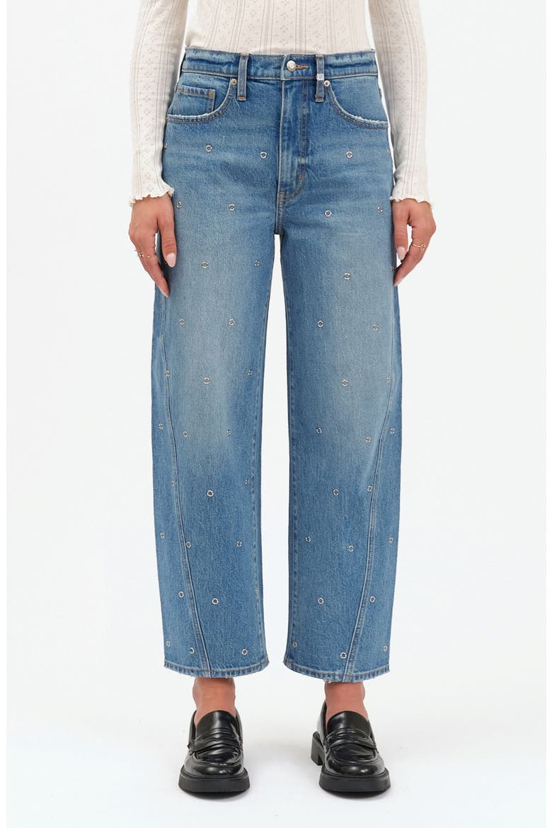Westward High Waist Ankle Barrel Leg Jeans, Main, color, NAILED IT