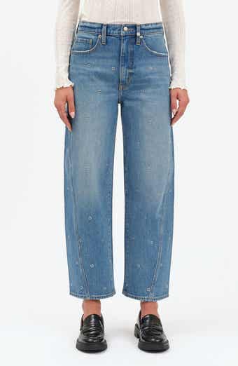 Westward High Waist Ankle Barrel Leg Jeans