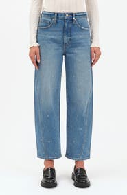 DAZE Westward High Waist Ankle Barrel Leg Jeans