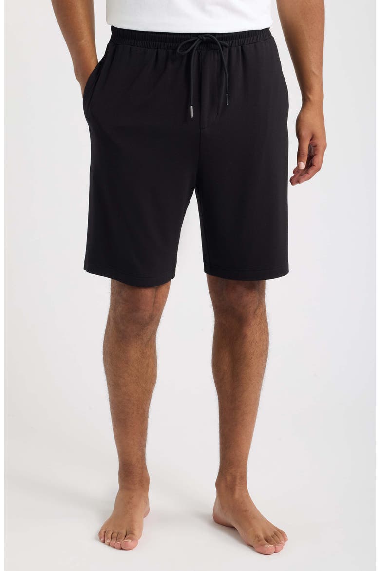 Cooling Short Pajamas, Alternate, color, BLACK