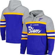 Mitchell & Ness Men's Mitchell & Ness Blue/Gray St. Louis Blues Head Coach Pullover Hoodie