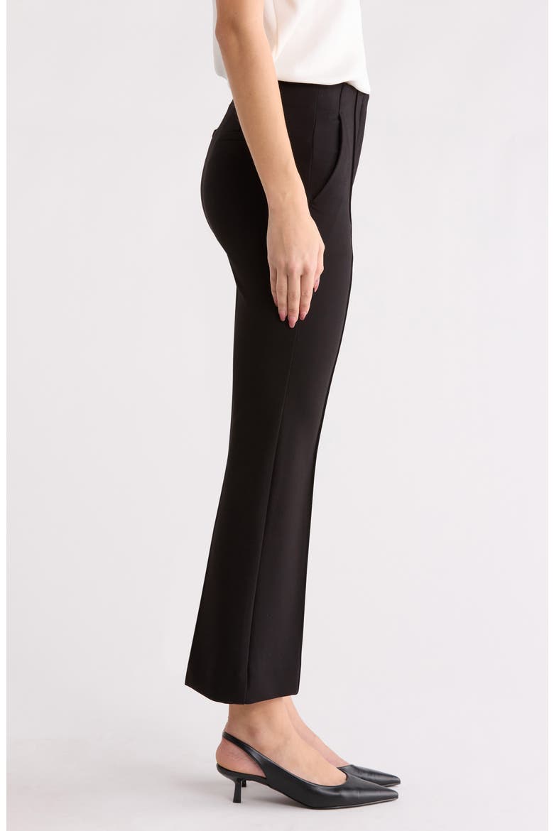 The Alissa Ponte Knit Pants, Alternate, color, BLACK