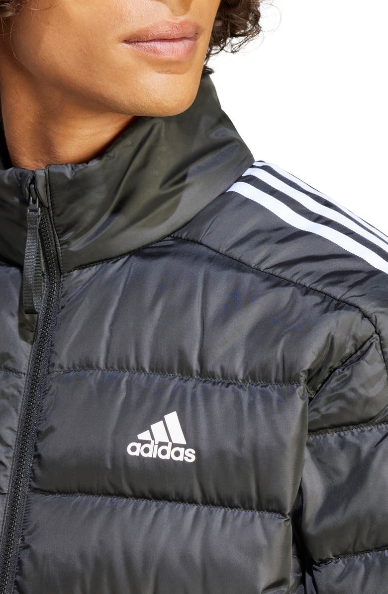 adidas Essentials 3-Stripe Lite Puffer Jacket, Alternate, color, 