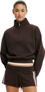 Cotton On Women's Quarter Zip Sweatshirt