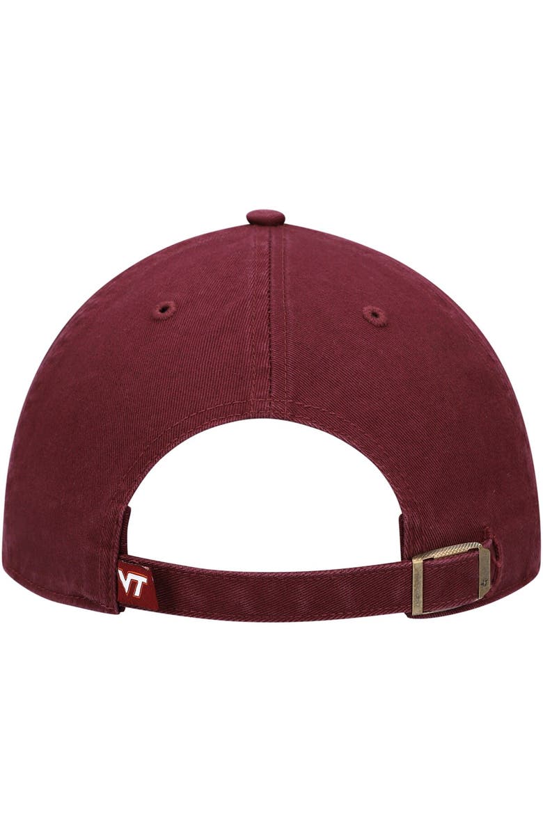 '47 Men's '47 Maroon Virginia Tech Hokies Clean Up Adjustable Hat, Alternate, color, 