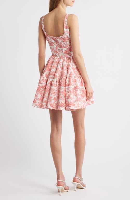Rare London Toile Du Joy Corset Minidress