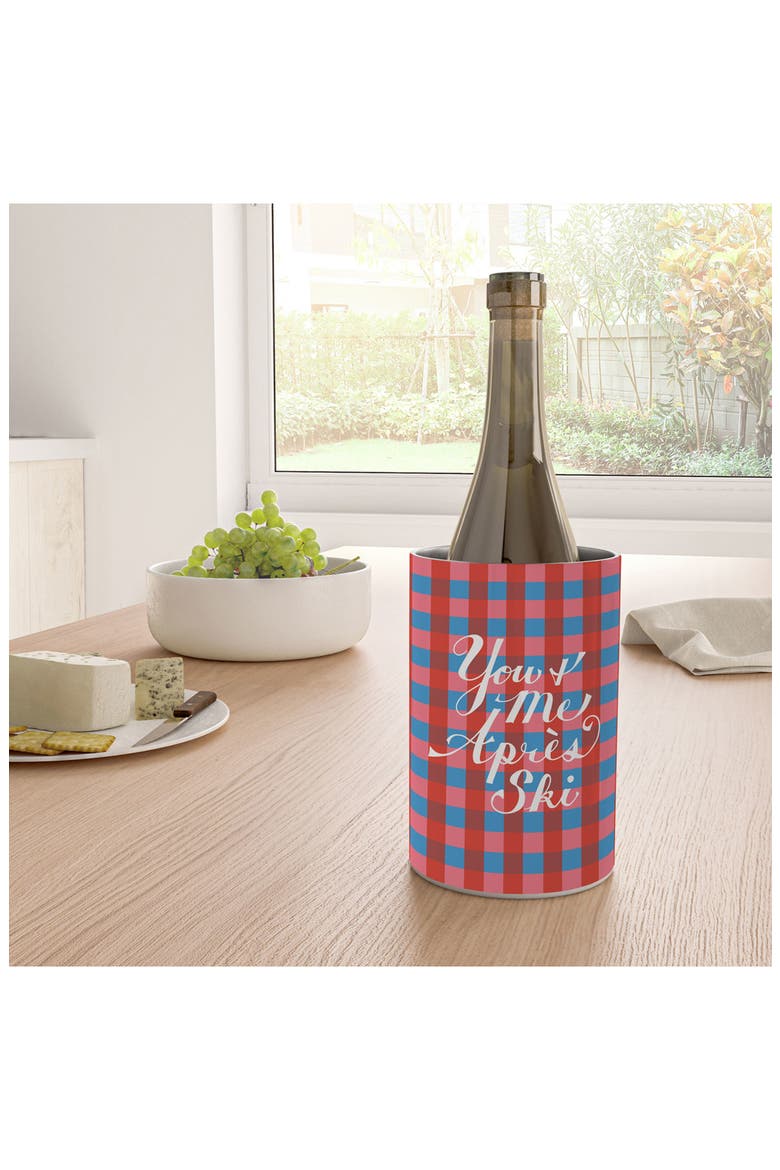 Aprés Ski Stainless Steel Wine Chiller, Alternate, color, BLUE