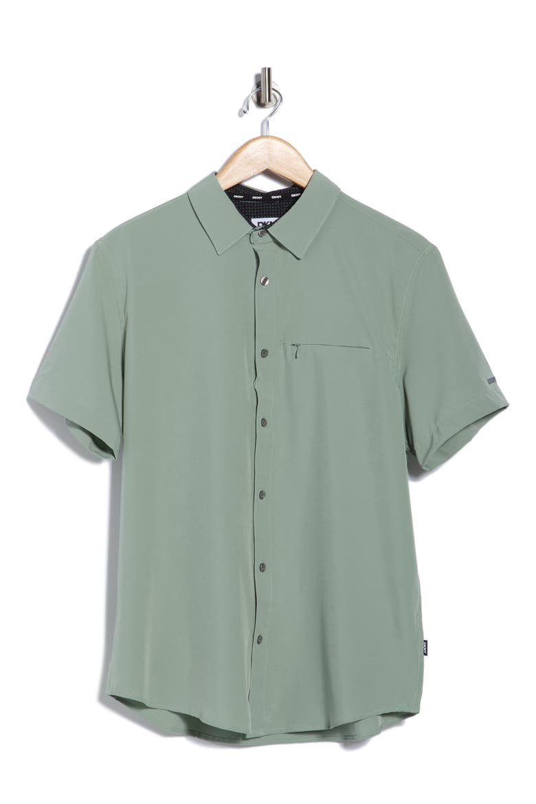 Lenox Short Sleeve Button-Up Shirt, Alternate, color, PARKWAY