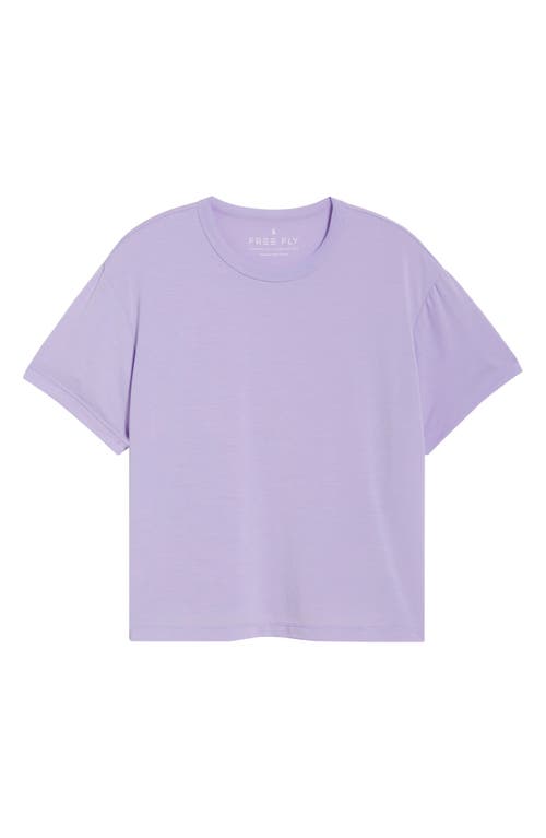 Free Fly Elevate Boxy T-shirt In Purple