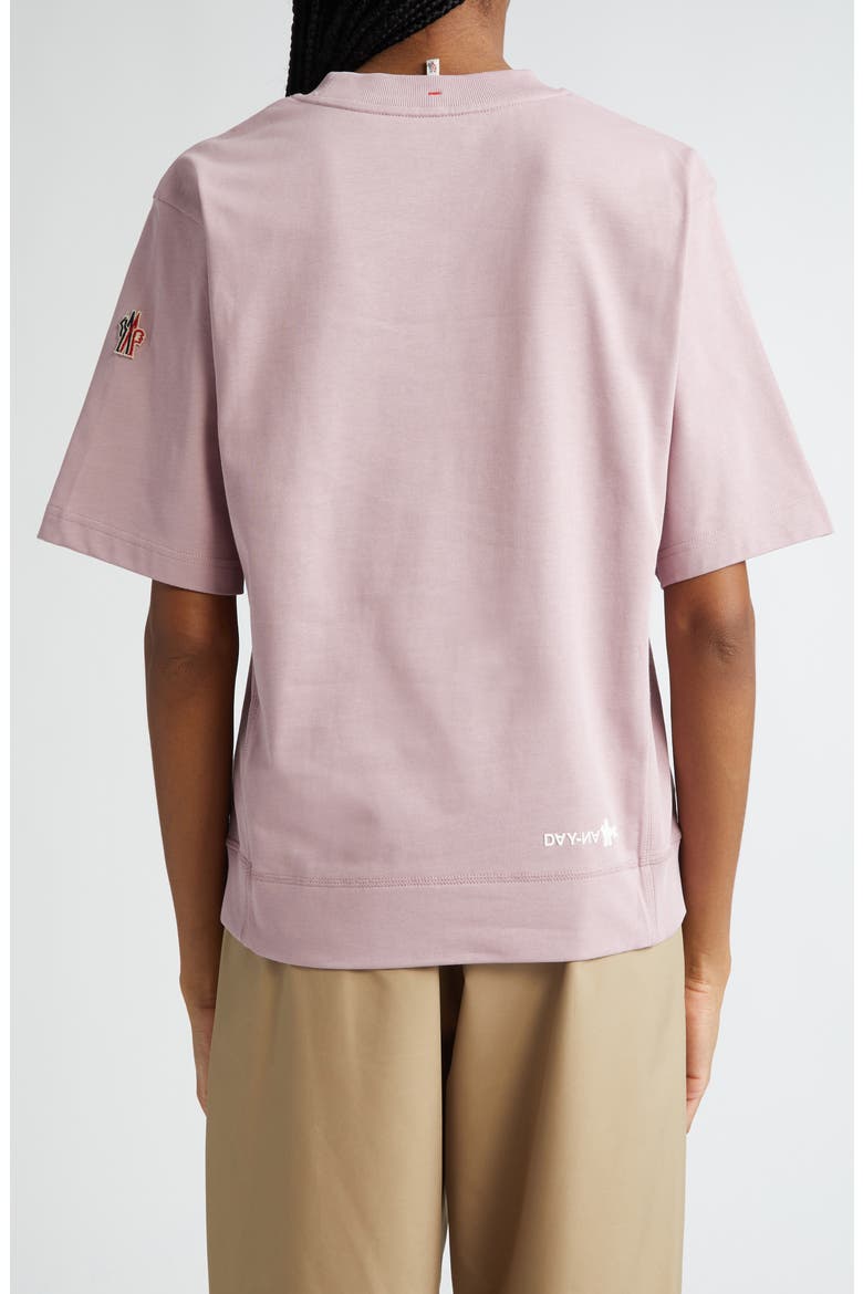 Logo Cotton Jersey T-Shirt, Alternate, color, PINK DOLPHIN
