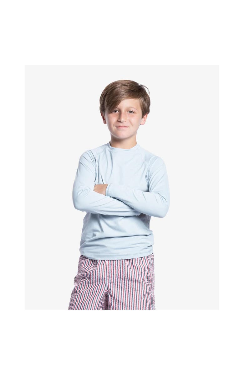 BloqUV Kid's Crew Neck Top, Main, color, Soft Gray