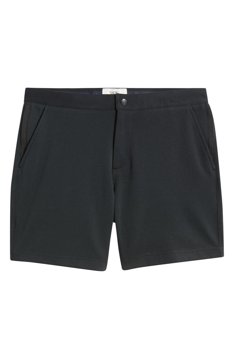 W.R.K Liam Flat Front Knit Shorts, Alternate, color, Black