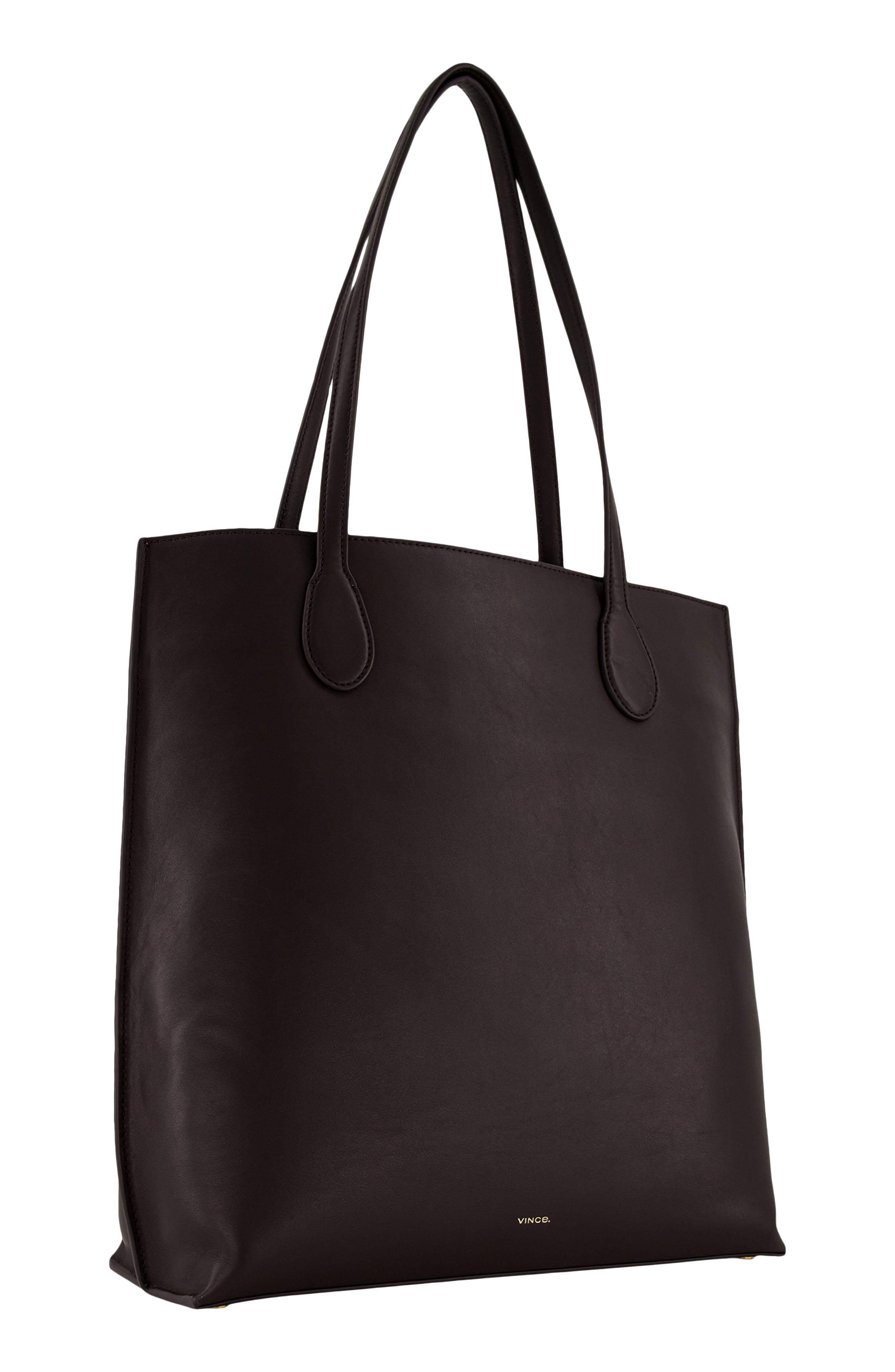Athene Leather Tote, Alternate, color, CACAO