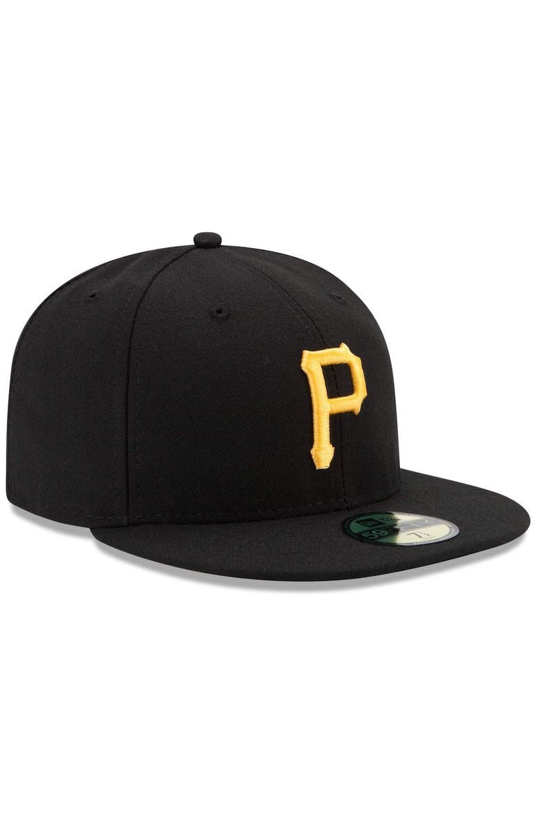 New Era Men's New Era Black Pittsburgh Pirates Game Authentic Collection On-Field 59FIFTY Fitted Hat, Alternate, color, Black