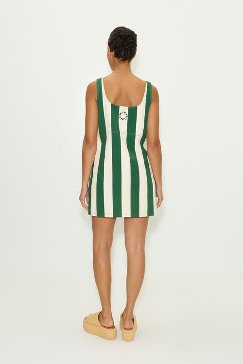 Simonmiller Sahara Striped Denim Dress In Green