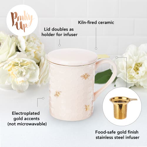 Pinky Up (accessories) Annette Ceramic Tea Mug & Infuser