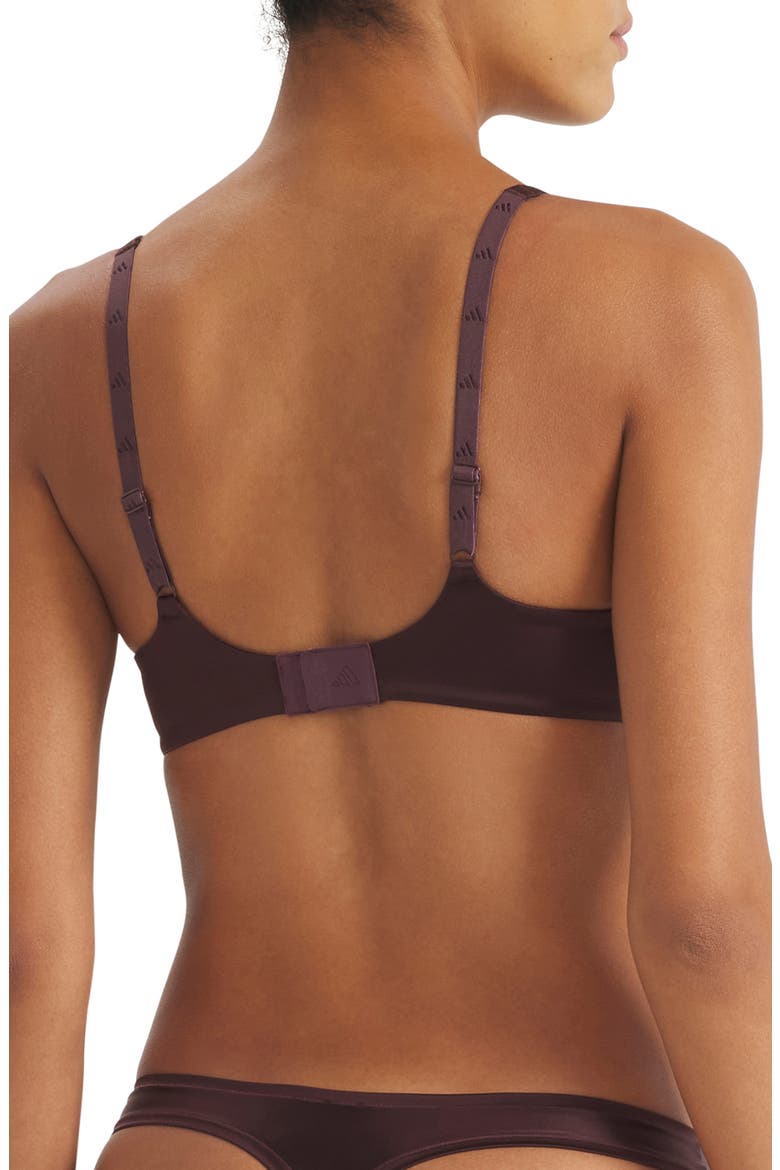 Plunge Wireless T-Shirt Bra, Alternate, color, SHADOW BROWN