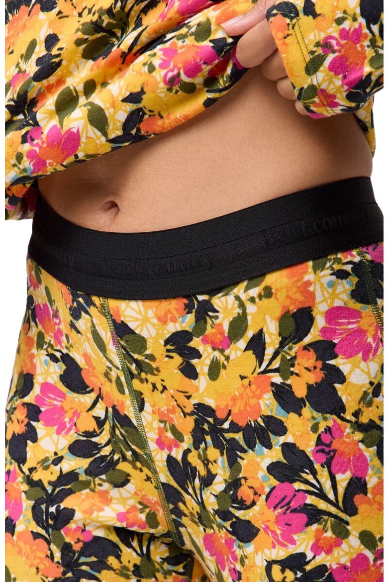 Cedars Rws Merino Mid-Wt Baselayer Bottom - Women's, Alternate, color, Wild Floral Print