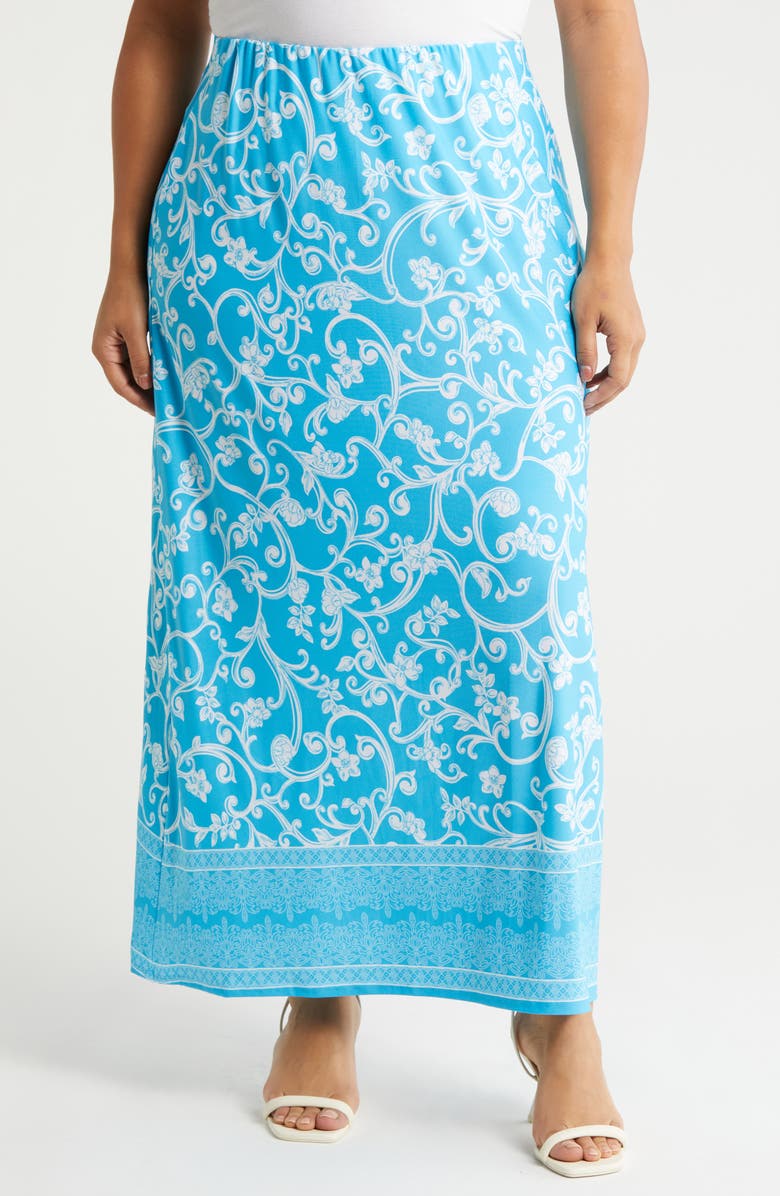 Vince Camuto Print Maxi Skirt, Main, color, 