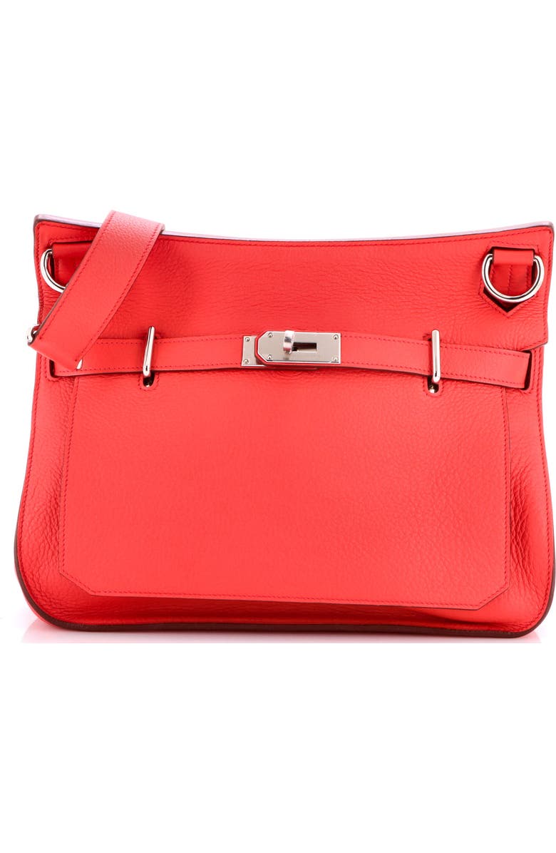 Pre-Owned Hermes Jypsiere Bag Clemence 34, Main, color, Bougainvillier