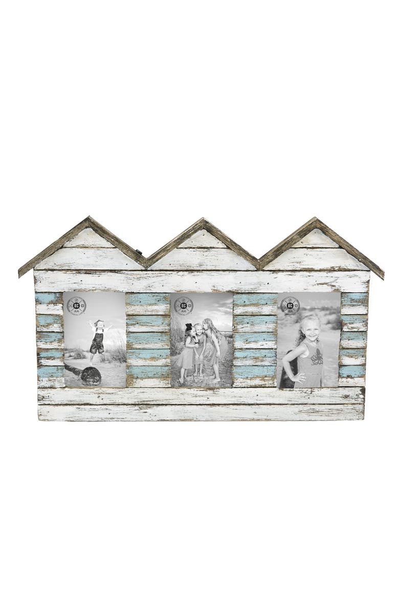 Beachcombers House Frame With 3 4X6 Photos, Main, color, White