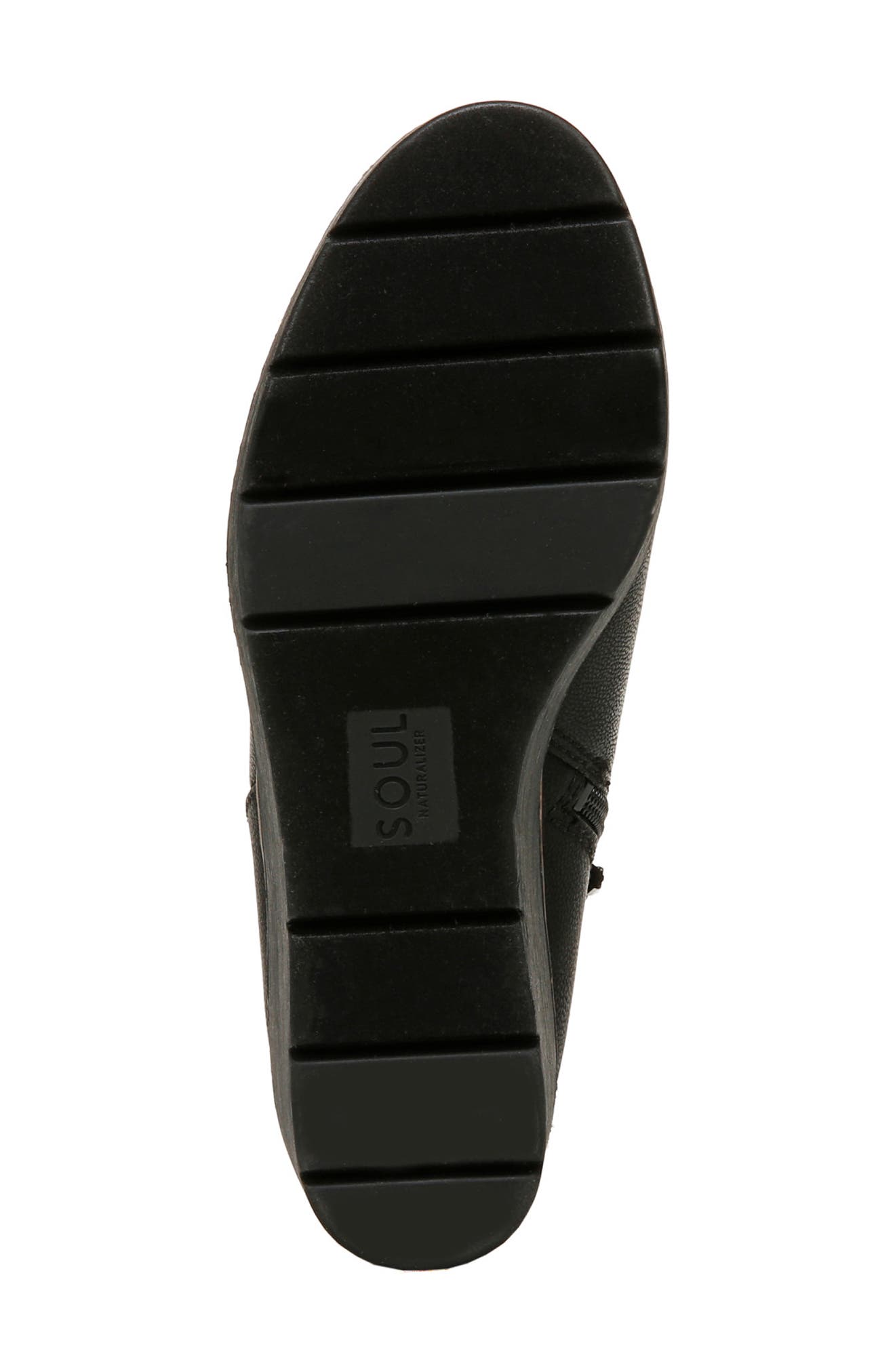 SOUL NATURALIZER Affirm Wedge Bootie, Alternate, color, Black Faux Leather