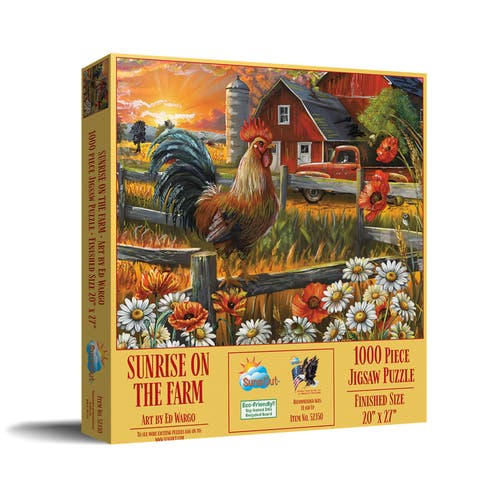 Sunsrise on the Farm 1000 piece Jigsaw Puzzle for Adults