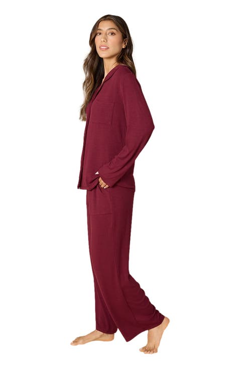Aria  Slim Notch Collar PJ Set