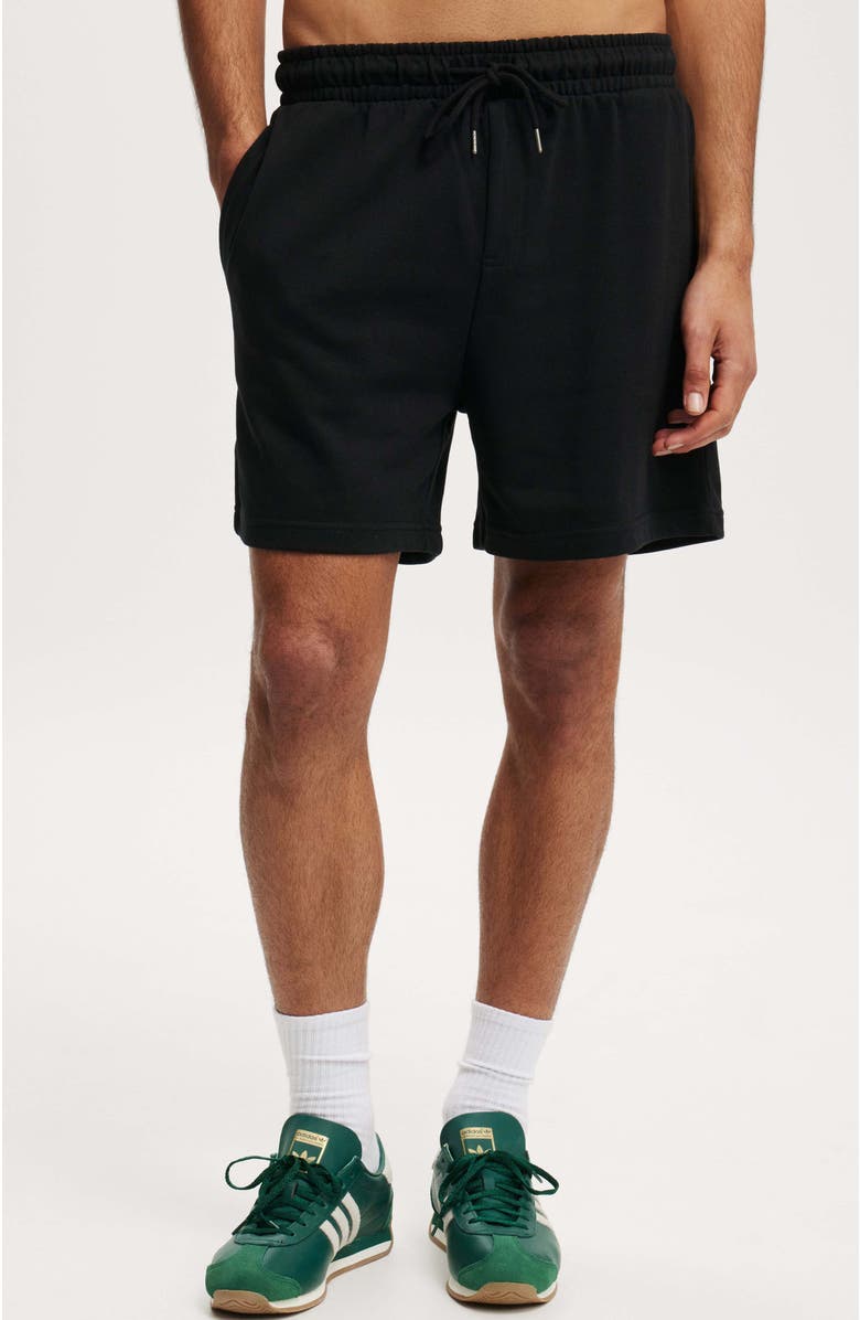 Cotton On Men's Everyday Fleece Short, Main, color, Black